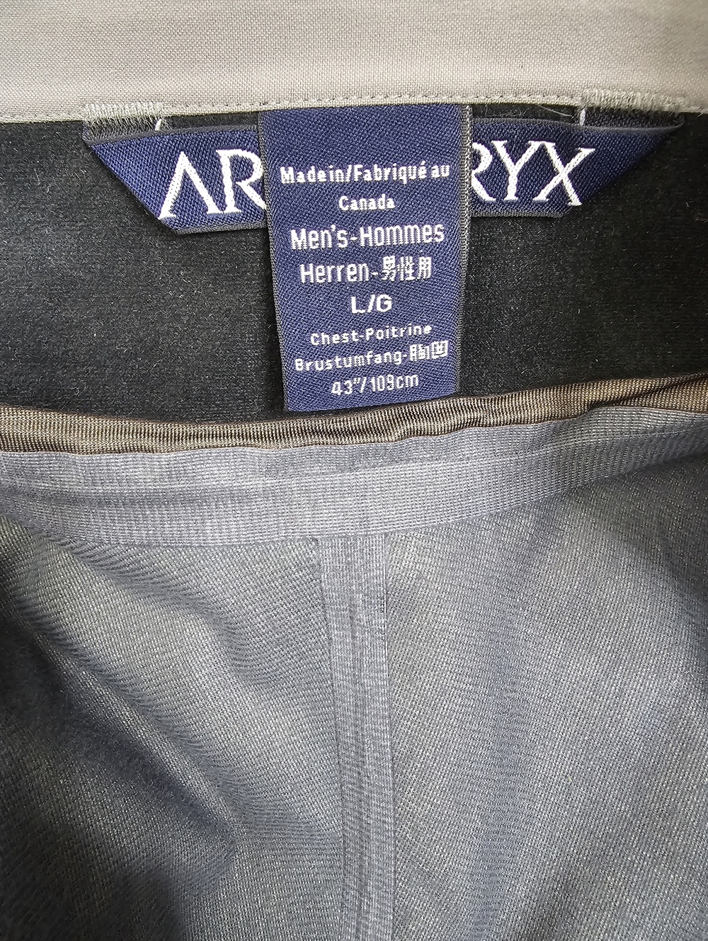 Vintage Arcteryx Stingray GoreTex Recco Jacket Gray Gunmetal Saltilo Men's Large - Picture 6 of 14